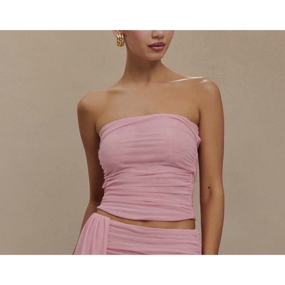 Meshki Candy Pink Crop Top Women’s Medium Brooklyn NWT - Picture 6 of 11